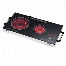 כיריים קרמים כפולים Amcor דגם CHD-3400