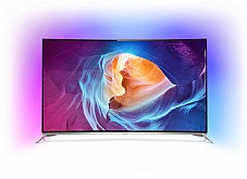 טלוויזית LED CURVED Ultra HD עם Ambilight פיליפס דגם 65PUS8700