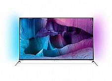 טלויזיית LED  Ultra HD-4K עם Ambilight פיליפס דגם 55PUS7100