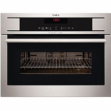 תנור בנוי AEG KM8403001 משולב מיקרוגל גובה 45 ס"מ