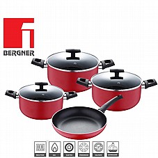 סט סירים 7 חלקים אולטרא אדום ברגנר BERGNER