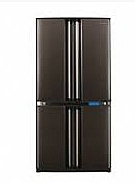 מקרר 4 דלתות SJF78 SHARP גימור נירוסטה שחורה פנינה
